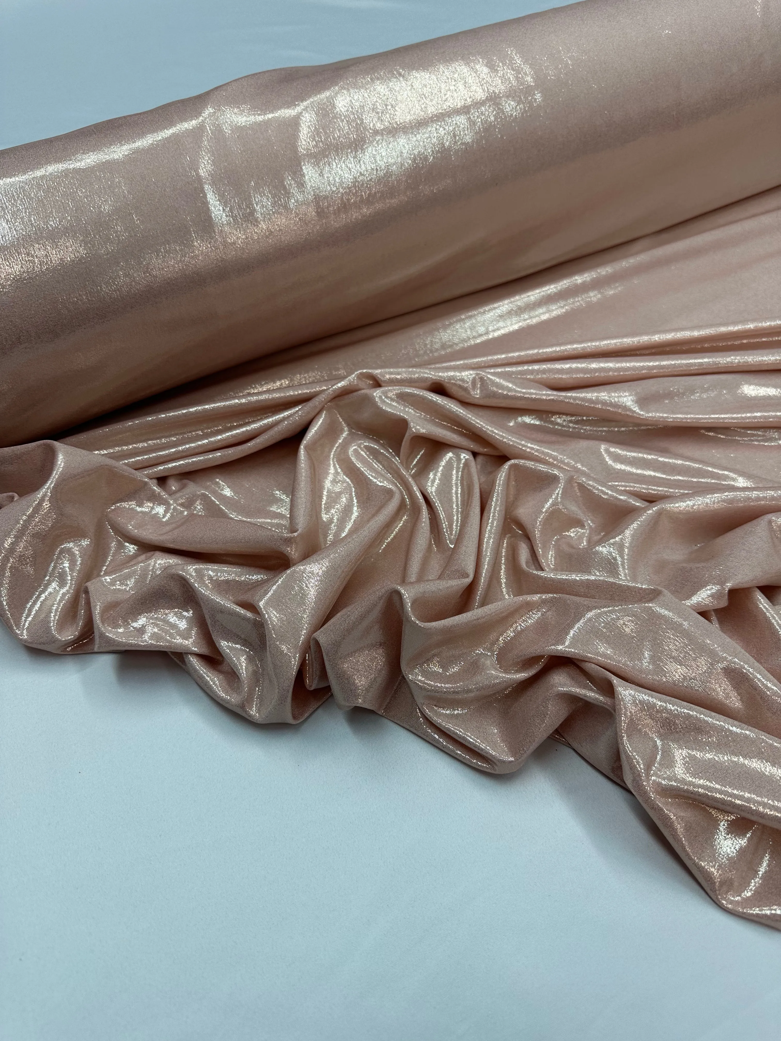 Bijou liquid Foil Spandex - Dusty Gold