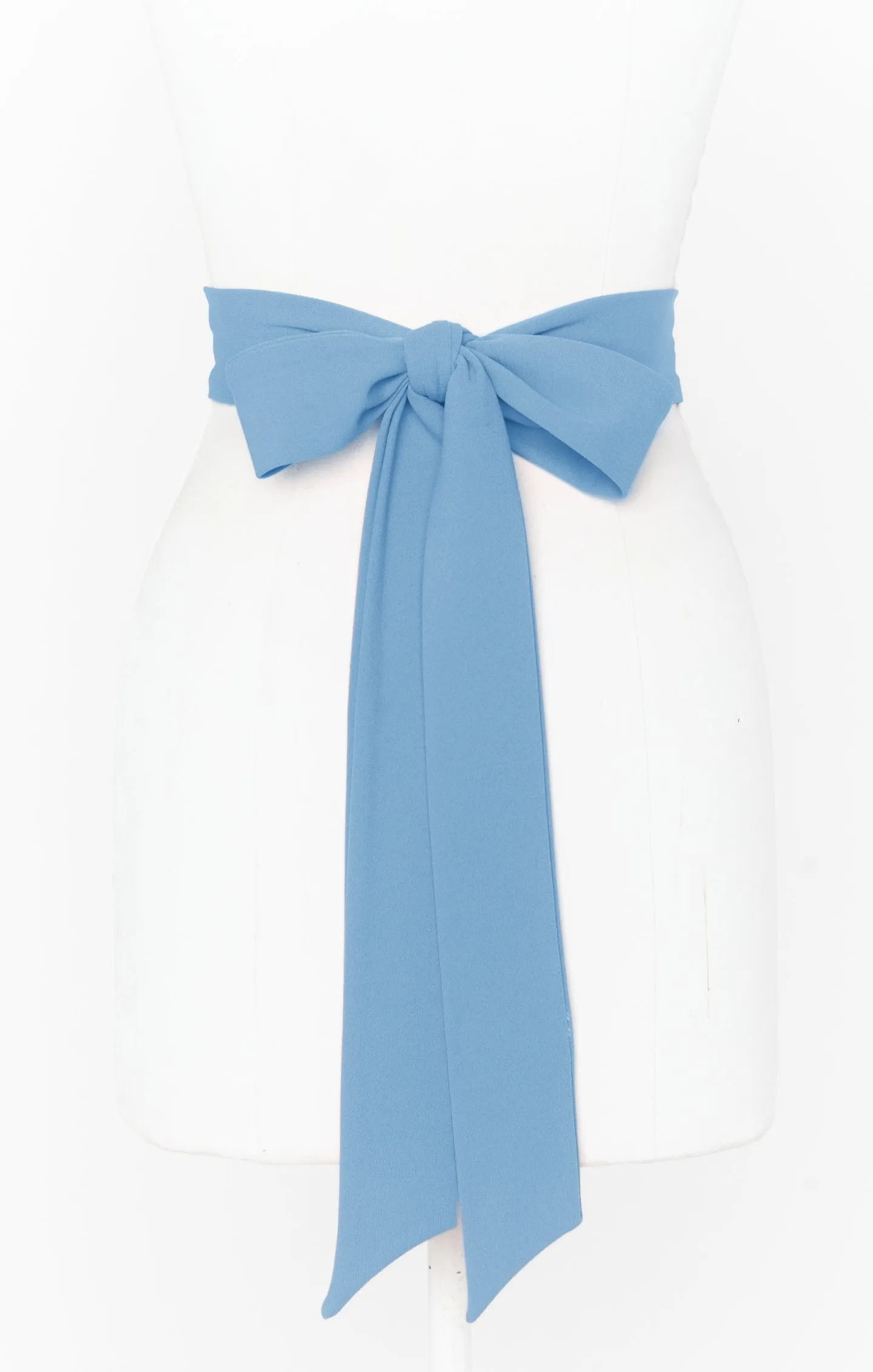 Bridesmaid Sash ~ French Blue Stretch