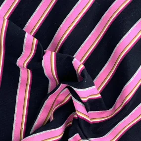 Bubblegum Pink | Japanese Stripe By Jambae Shirting - SKU 6946 #S/KK