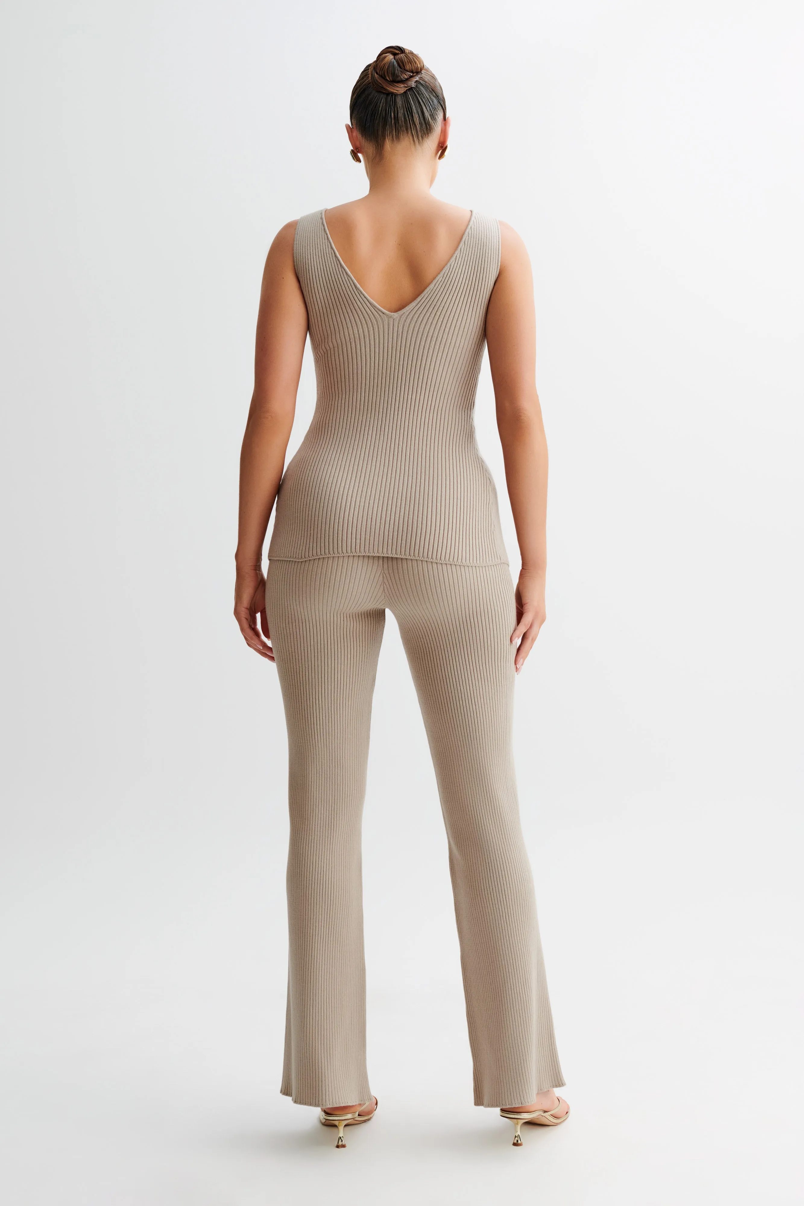 Calypso Knit Trousers - Tawny Grey