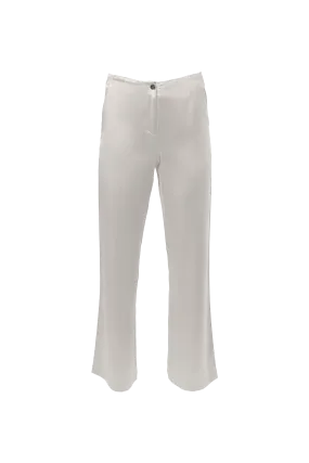 Classic Straight Leg Pants In White