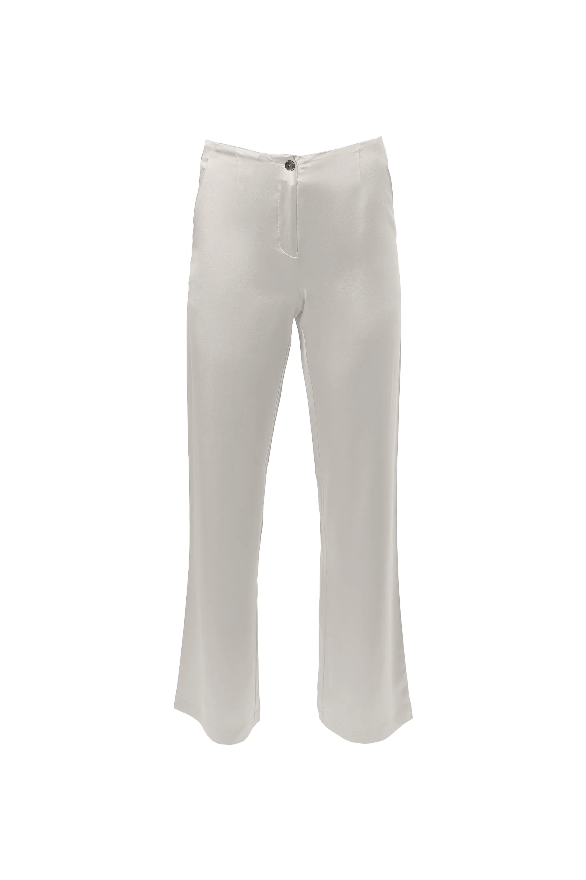 Classic Straight Leg Pants In White