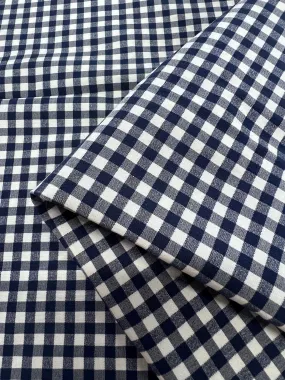 Cotton - Stretch Nautical Gingham - 150cm