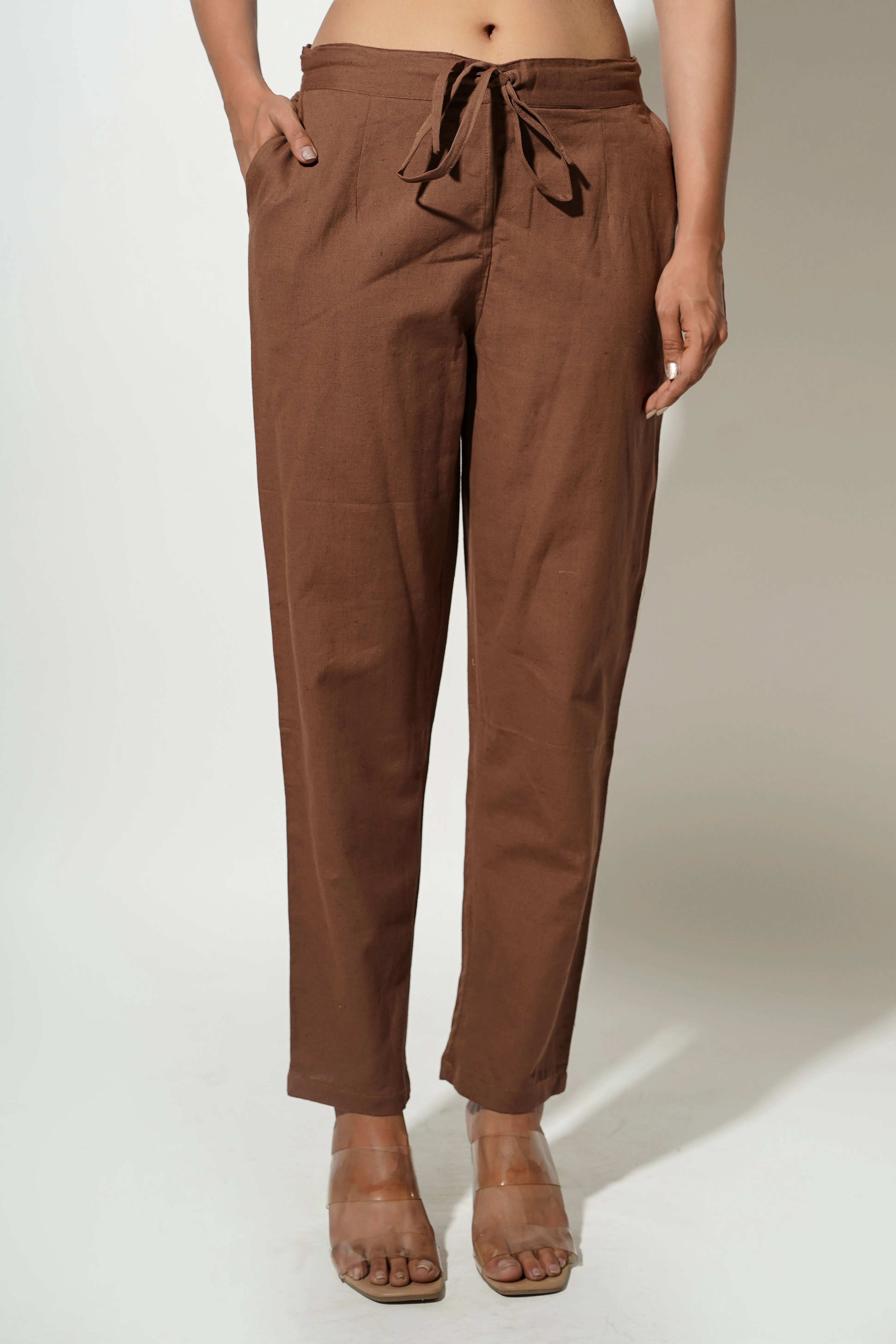 Dark Brown Women's Trousers