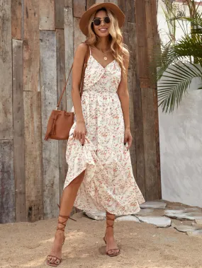 Ditsy Floral Zipper Back Cami Dress( Clearance sale