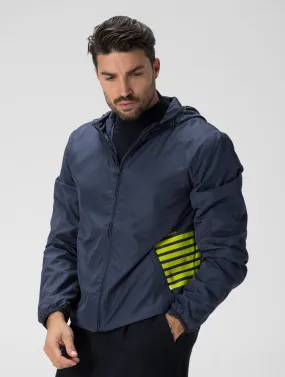 EA7 WATERPROOF JACKET IN BLUE