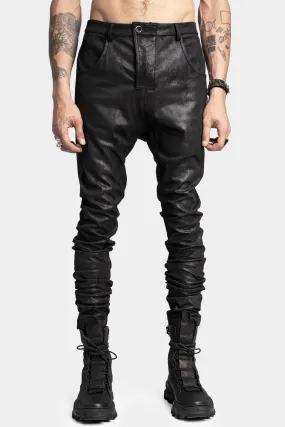 Faux leather trousers