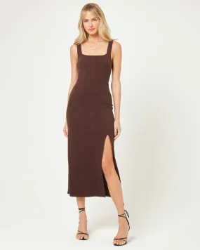 L.Space Vivienne dress - ESPRESSO