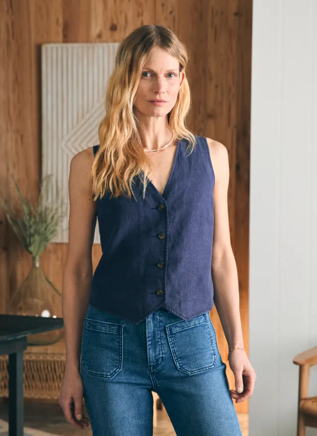 Monterey Linen Vest