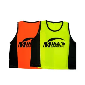 NEON BIB VESTS MIKES BRANDED (SET OF 10)