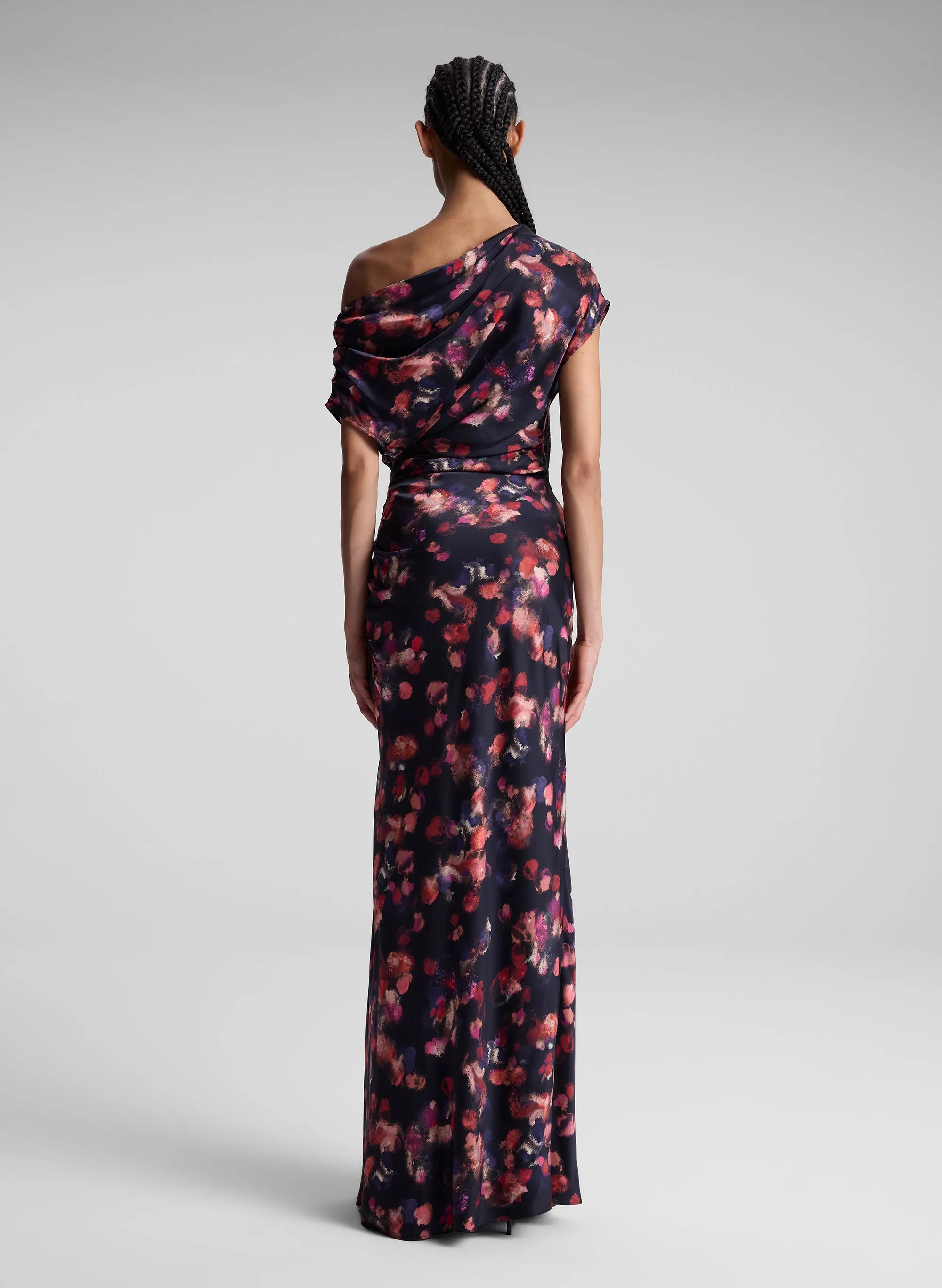 Poppy Stretch Silk Gown