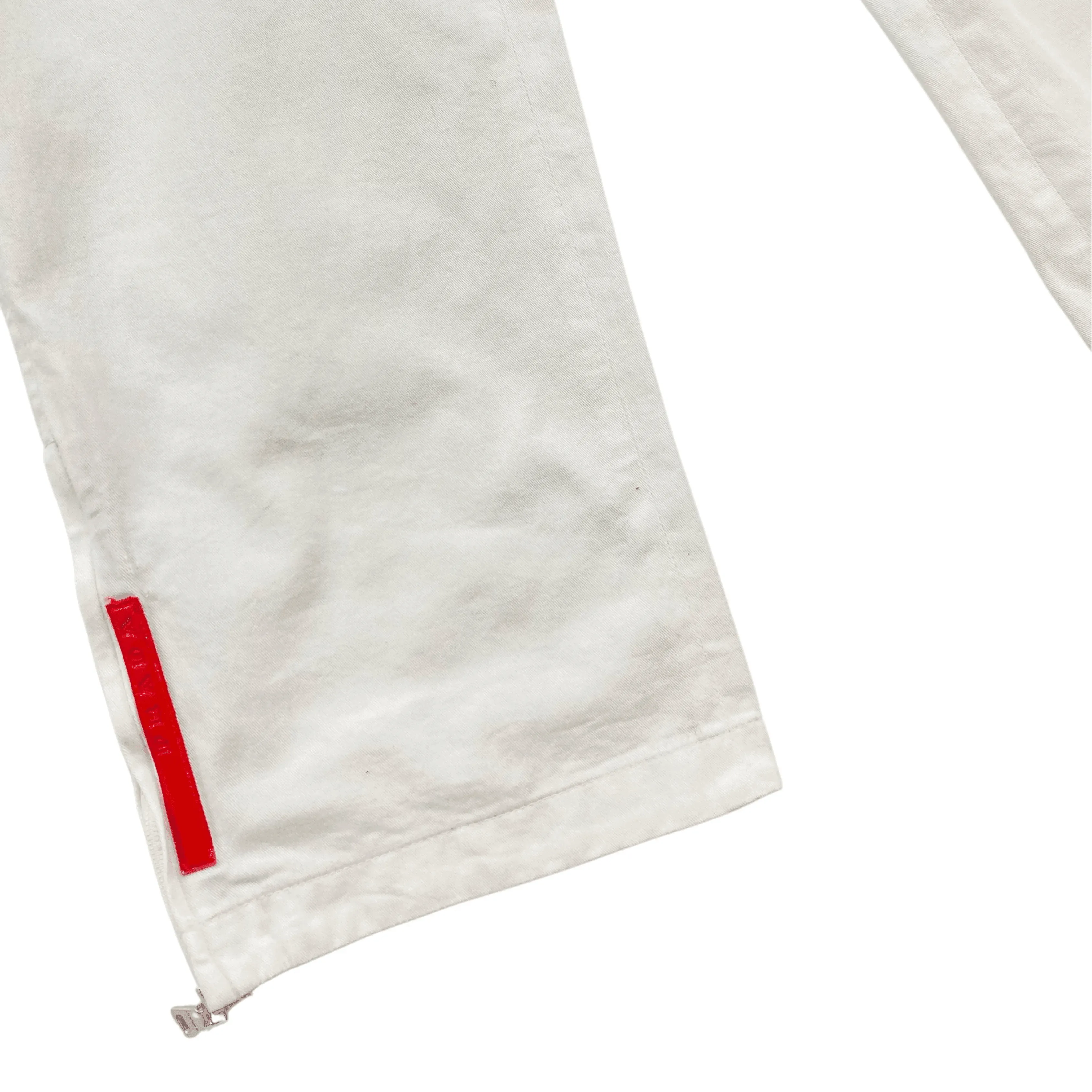 PRADA SPORT 2000S WHITE TECHNICAL TROUSERS