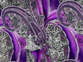 Proud Paisley Printed Jersey Fabric