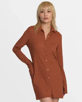 RVCA Sundae Dress - MOCHA BISQUE