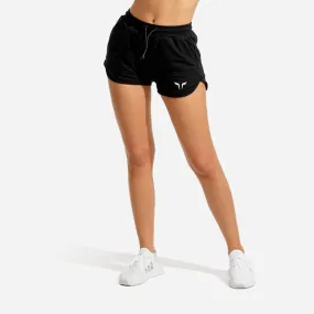 She-Wolf Crop Shorts - Black