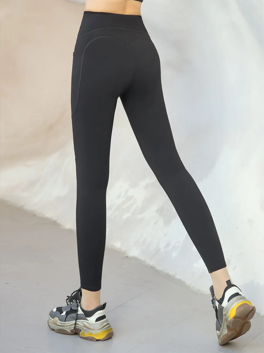 Side Breathable Mesh High Waisted Leggings