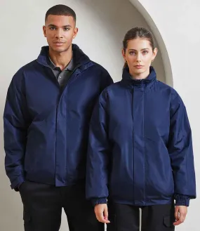 Water Proof Coat with Concealed Hood - Navy Blue