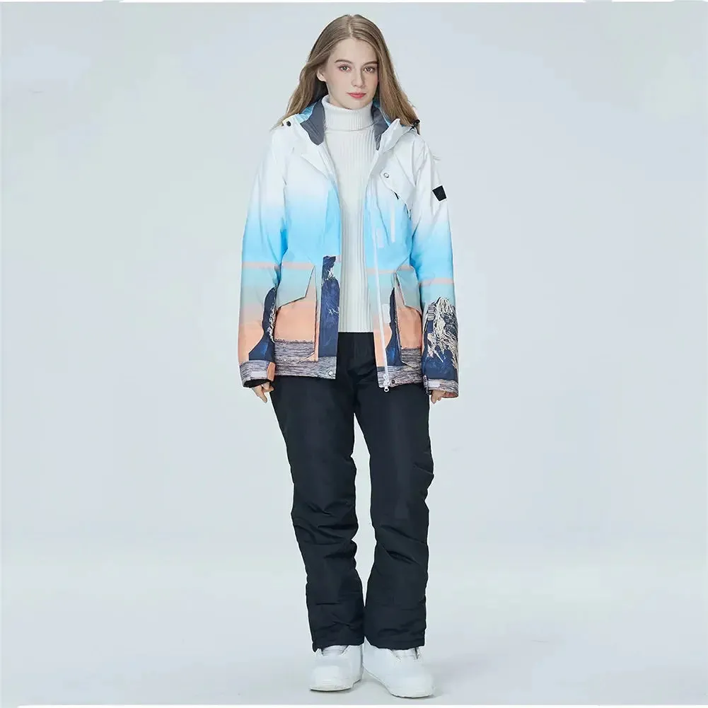 Women Snow Snowboard Jacket & Bib Pants