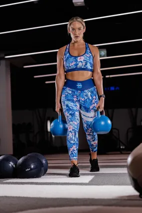 Women's Floral Print High-Waist Workout Leggings